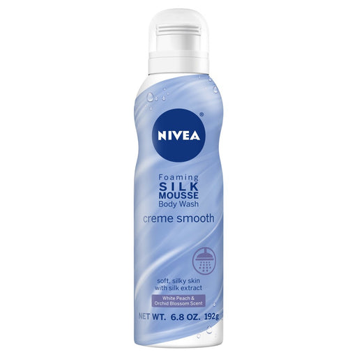 Nivea Nivea Creme Smooth Foaming Silk Mousse Body Wash Body Wash White Smoke