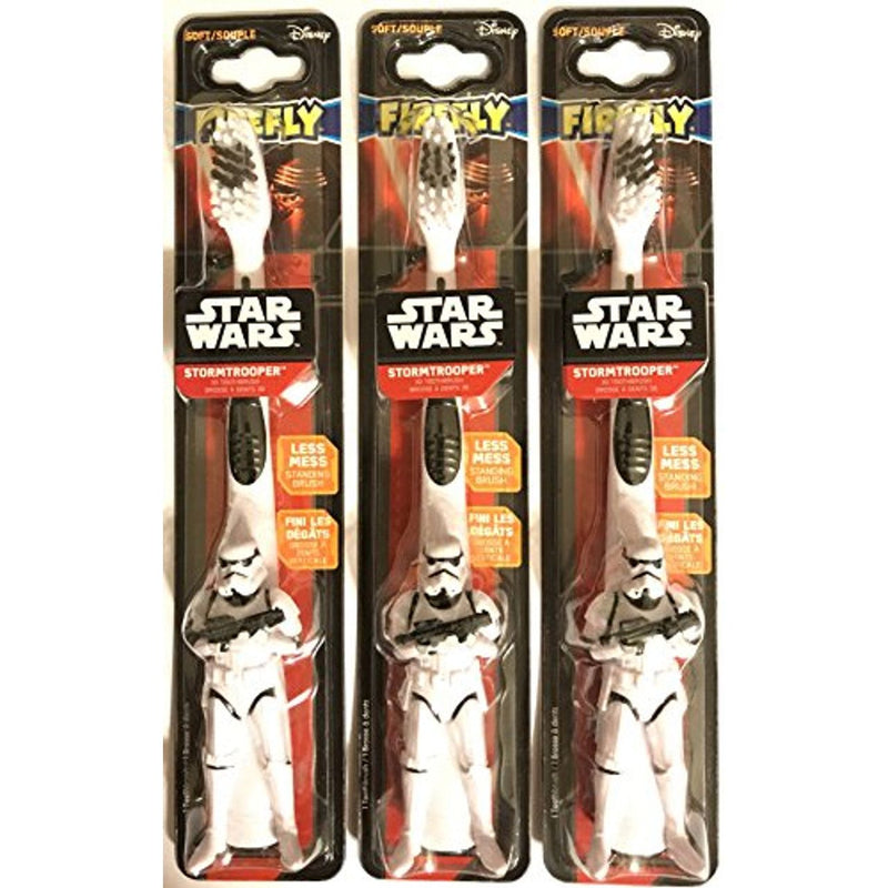 Firefly Firefly Star Wars Stormtrooper Sculpted Handle Soft Toothbrush Oral Care Seashell