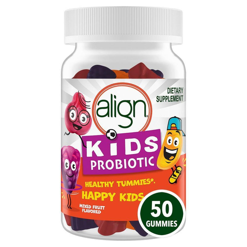 Align Align Kids Probiotic Gummies, Digestive Health Support, Mixed Fruit Flavor, 50 Count Vitamins & Supplements