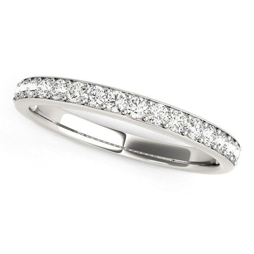 Bids.com 14k White Gold Prong Set Wedding Band with Diamonds (1/3 cttw) Rings