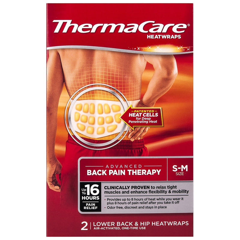 ThermaCare ThermaCare Advanced Back Pain Therapy S-M Heatwraps 2 Ct Box First Aid