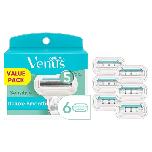 Gillette Gillette Venus Deluxe Smooth Sensitive Women's Razor Blade Refills Shaving & Grooming