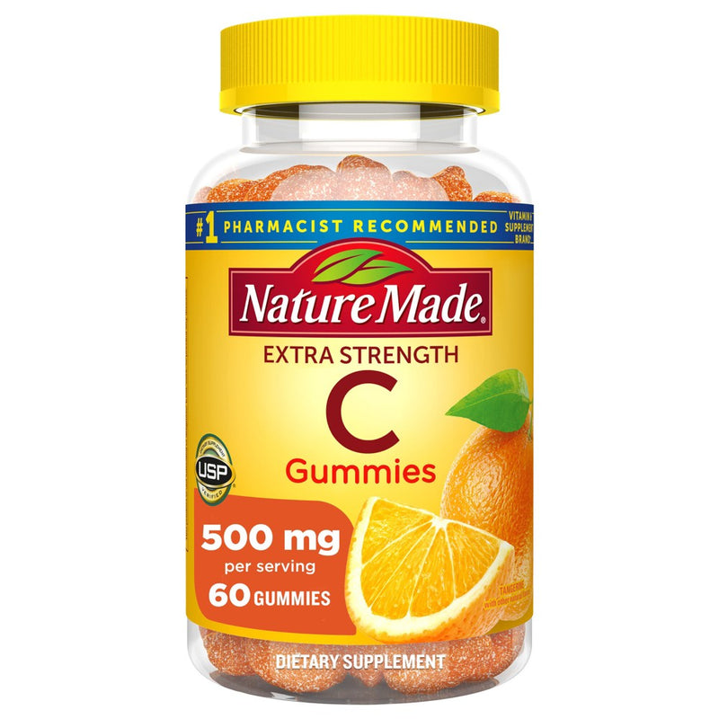 Nature Made Nature Made Vitamin C, Extra Strength, 500 Mg, Gummies, Tangerine Vitamins & Supplements