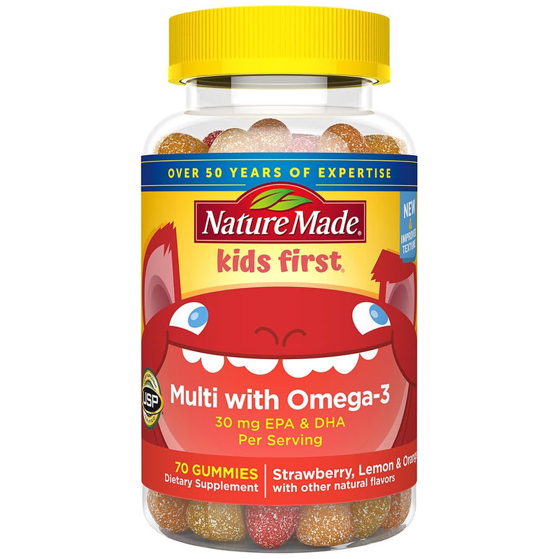 Nature Made Nature Made Kids First Multivitamin + Omega 3 Gummies - Strawberry, Lemon & Orange - 70ct Vitamins & Supplements