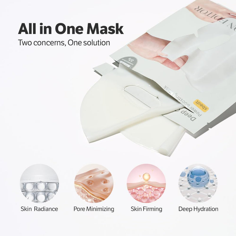 AsiaBeautyMall Sungboon Editor Deep Collagen Power Boosting Mask Face Mask White Smoke