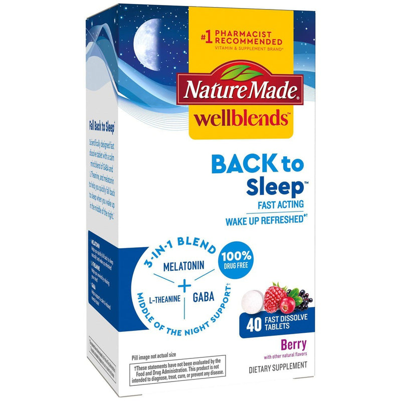 Nature Made Wellblends Nature Made Wellblends 3-in-1 Blend Back To Sleep Tablets - 40ct Vitamins & Supplements