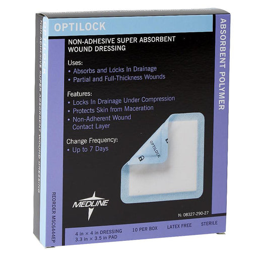 Medline Medline OptiLock Non-Adhesive Dressings 4x4 Medical Tape & Bandages Dark Slate Gray