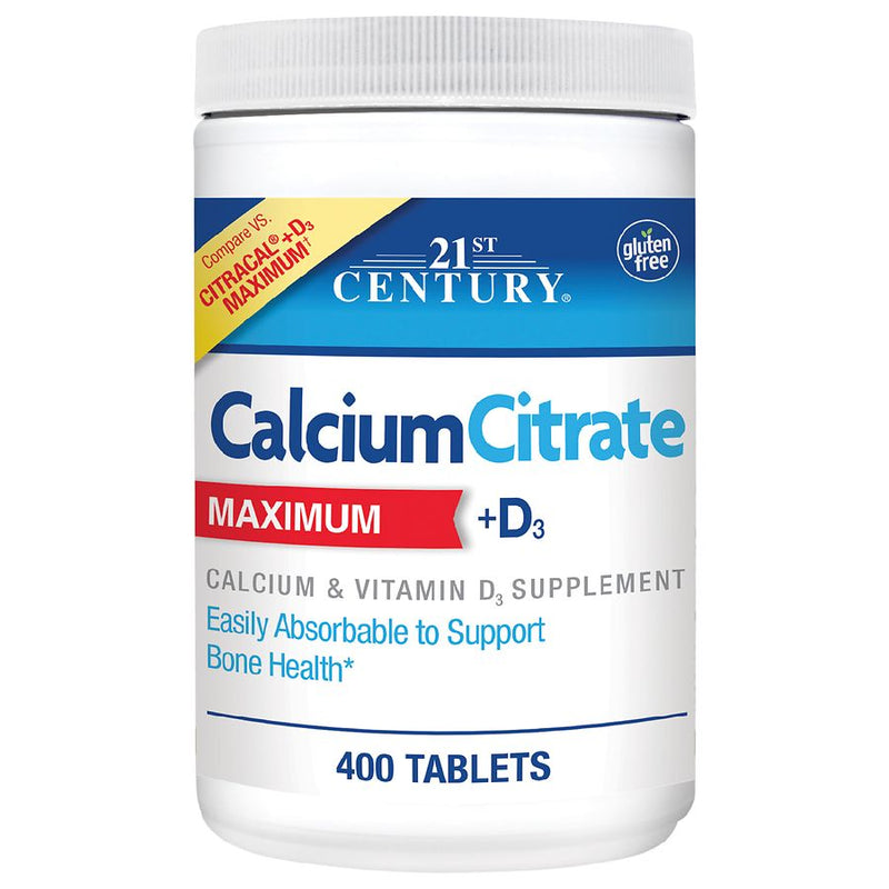 21st Century 21st Century Calcium Citrate Maximum Plus D3 Tablets Vitamins & Supplements