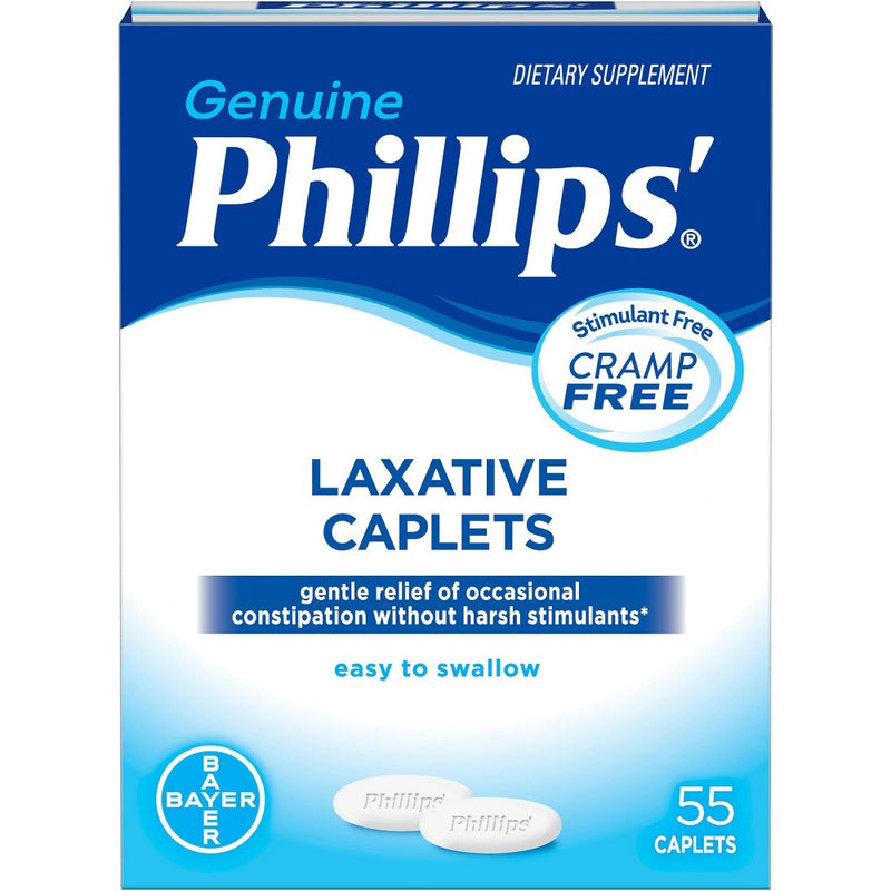 Phillips' Phillips' Laxative Digestive Treatment – Stimulant Free Caplets Health & Beauty White Smoke
