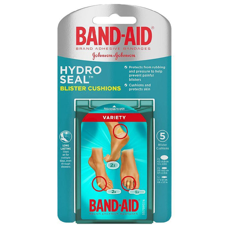 Band-Aid Band-Aid Brand Hydro Seal Bandages Blister Cushion, Variety Pack - 5ct First Aid Light Sea Green