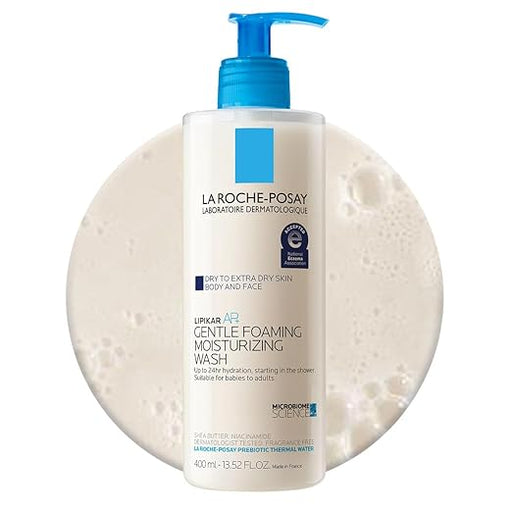 La Roche-Posay La Roche-Posay® Lipikar AP Gentle Foaming Moisturizing Wash, 13.52 oz Bath & Body White Smoke