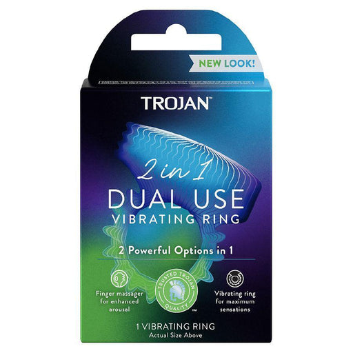 Trojan Trojan Vibrations 2-in-1 Vibrating Ring & Finger Massager Massagers