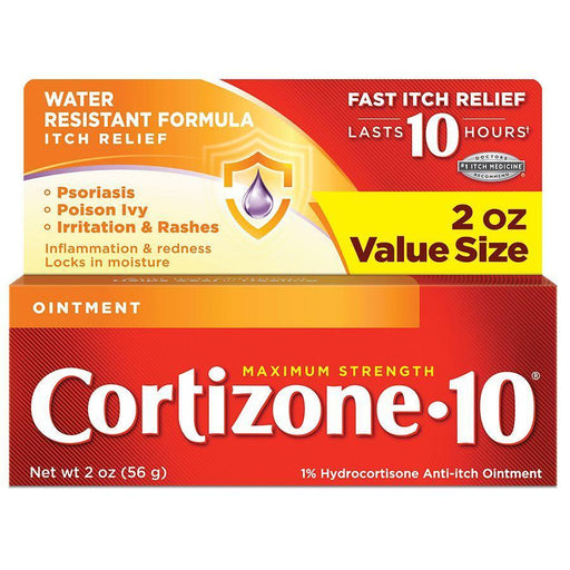 Cortizone 10 Cortizone 10 Hydrocortisone Anti-Itch Ointment, Maximum Strength 2 Oz Health & Beauty