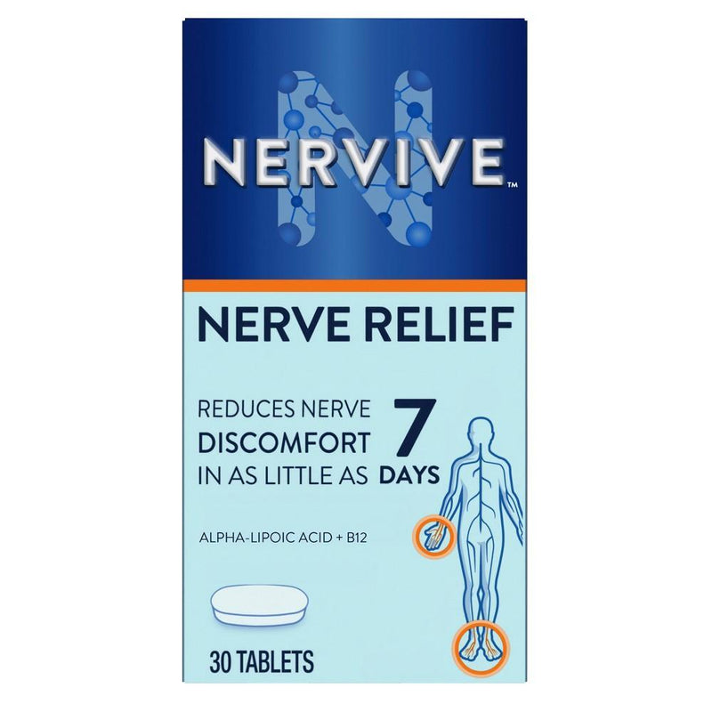 Nervive Nervive Nerve Relief with Alpha Lipoic Acid & Turmeric, 30 Tablets Vitamins & Supplements