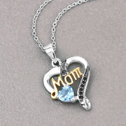 Bids.com 0.57 Carat Genuine Swiss Blue Topaz and Black Spinel .925 Sterling Silver Pendant Pendants