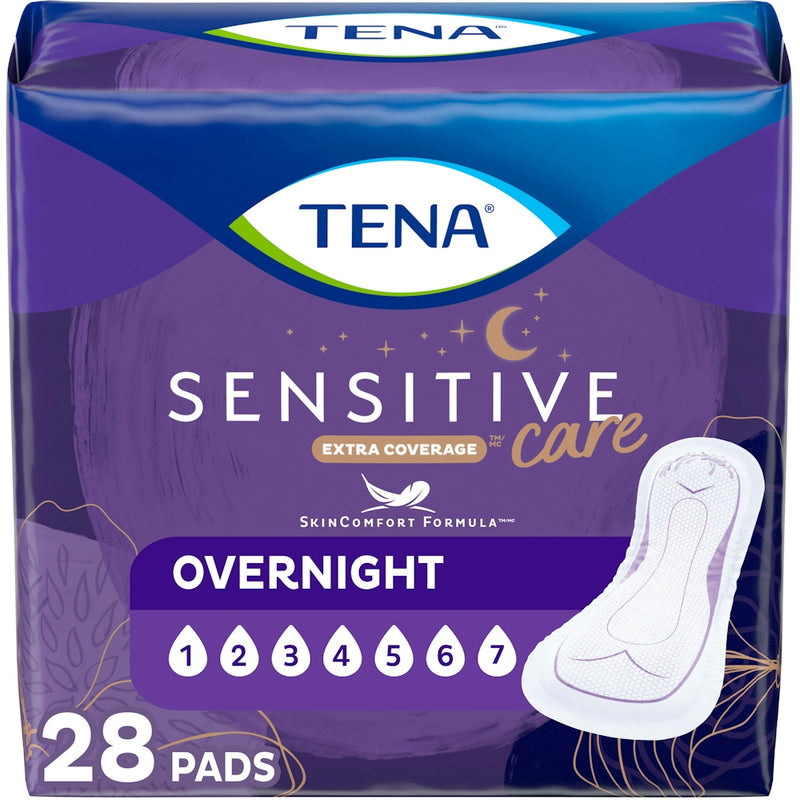 Tena Tena Intimates Extra Coverage Overnight Incontinence Pads Personal Care Dark Slate Blue