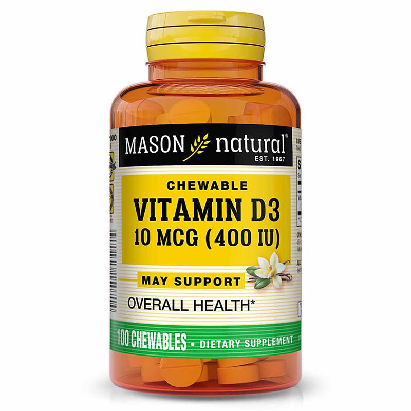 Mason Natural Mason Natural D400, Chewable, Vanilla Chew Vitamins & Supplements