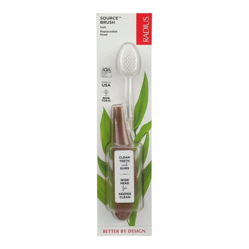 Radius Radius Source Floss Brush Super Soft Replaceable Head Toothbrush (Assorted Colors) Toothbrush