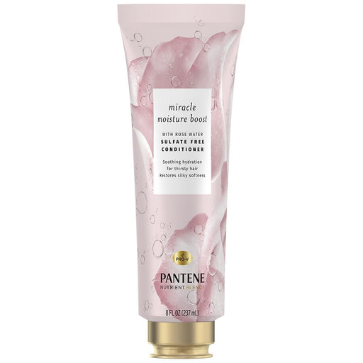 Pantene Nutrient Blends Pantene Nutrient Blends Miracle Moisture Boost Rose Water Conditioner For Dry Hair, Sulfate Free Shampoo & Conditioner
