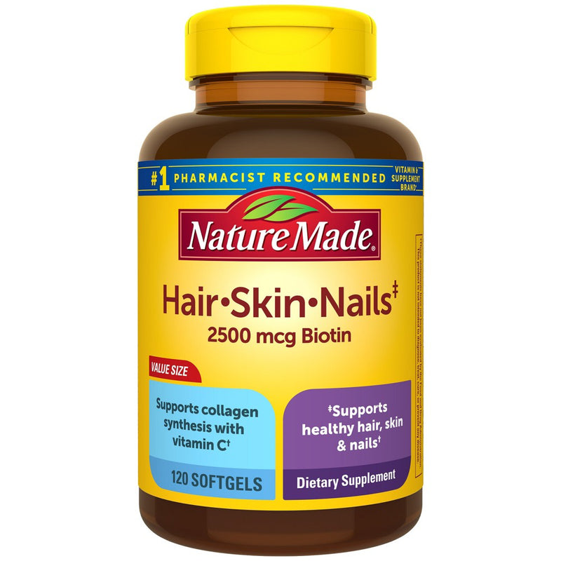 Nature Made N M Hair Skin Nails Gc 120 Sftg Vitamins & Supplements