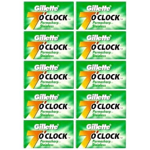 Gillette Gillette 7 O'clock Super Stainless Double Edge Razor Blades - 20x5 Pack Razor Blades