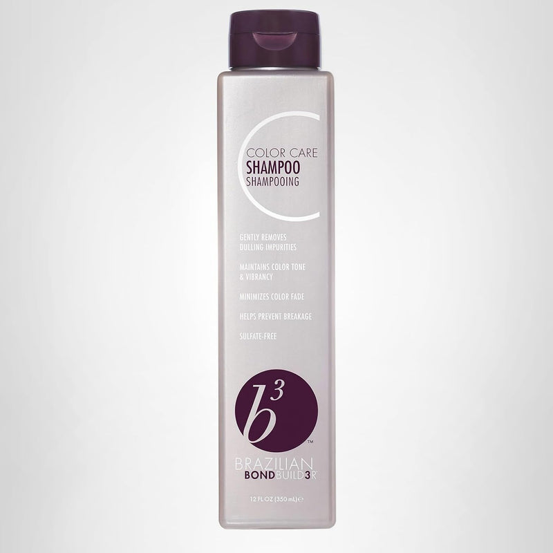 VIP Extensions Brazilian BondBuild3r B3 Color Care Shampoo, 12 fl oz / 350 ml Shampoo White Smoke