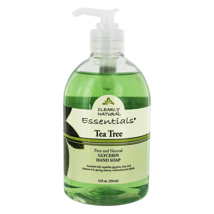 Clearly Natural Essentials Tea Tree Glycerin Hand Liquid Soap 12 oz
