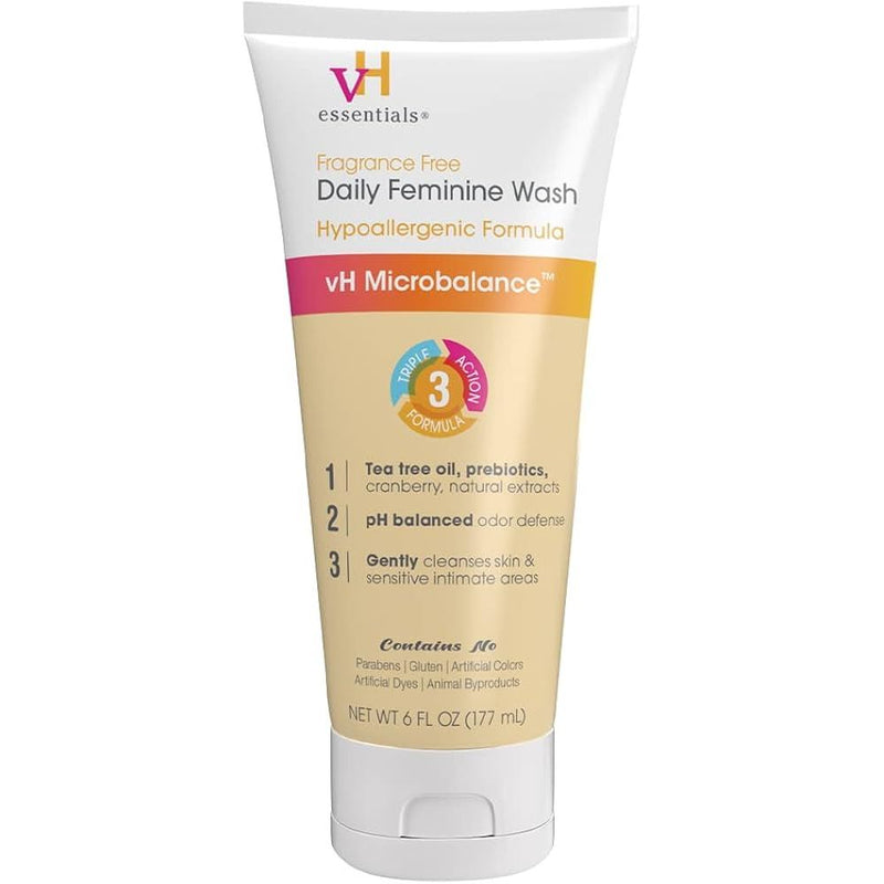 vH Essentials vH Essentials Daily Feminine Wash Tea Tree Oil, Prebiotics & Lactic Acid 6 Oz Personal Care