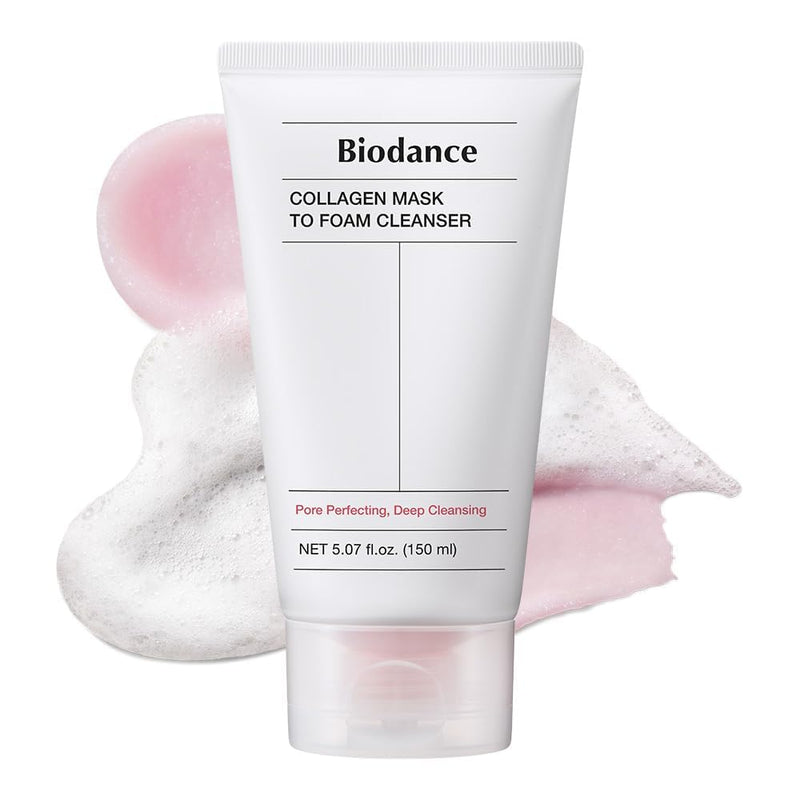 AsiaBeautyMall Biodance Collagen Mask To Foam Cleanser Face Cleanser White Smoke