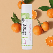 Green + Lovely Summer Tangerine Calendula Skin Stick - Organic Lotion Moisture Stick - Travel Size