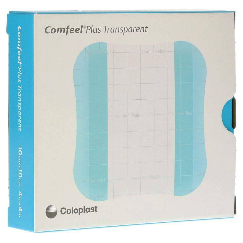 Coloplast Coloplast Comfeel Plus Ulcer Dressing, 4 x 4 Inch (10 Count Box) Medical Tape & Bandages Light Gray
