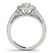 Bids.com 14k White Gold Diamond Engagement Ring with Teardrop Split Shank (7/8 cttw) Rings