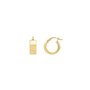 Bids.com 14k Yellow Gold Medium Square Tube Hoops Earrings Earrings