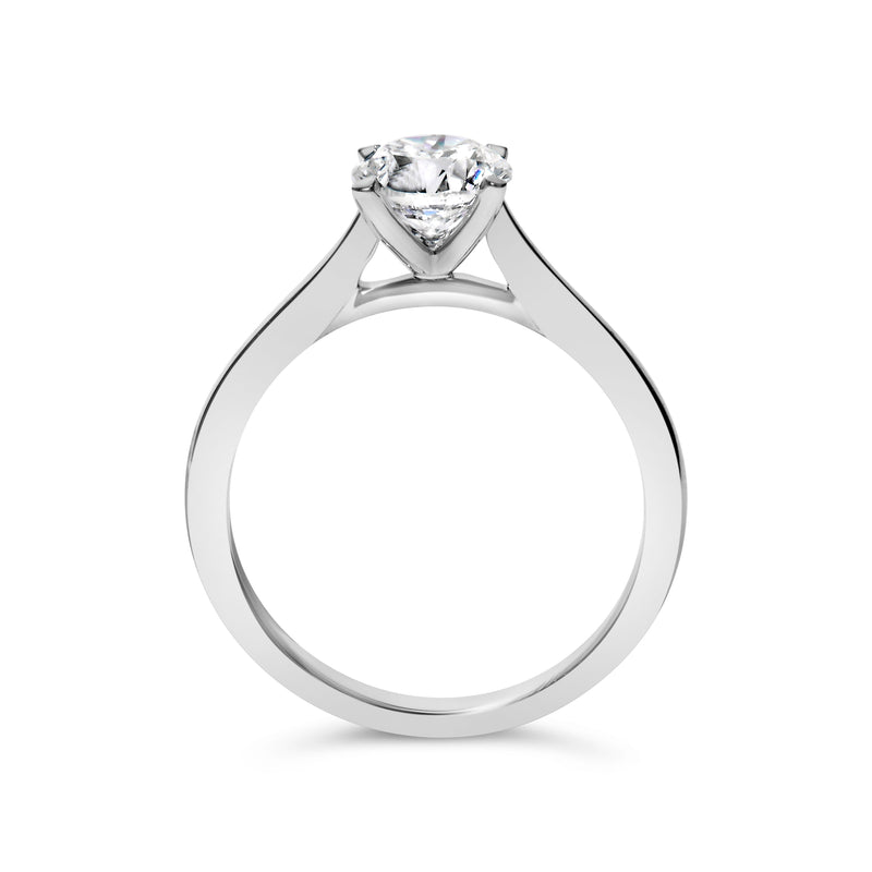 Bids.com 14K White Gold 1.0 Cttw Round Lab Grown Diamond Eagle Claw 4-Prong Set Solitaire Engagement Ring (F-G Color, VS2-SI1 Clarity) - Ring Size 7 Rings