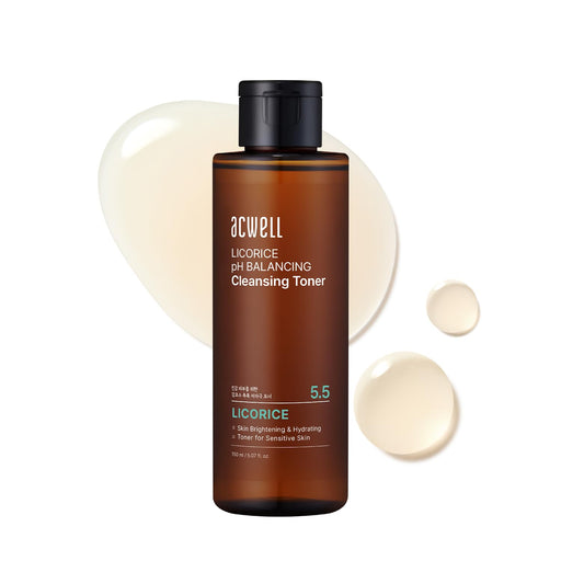 AsiaBeautyMall ACWELL Licorice pH Balancing Cleansing Toner Toner Lotion White Smoke