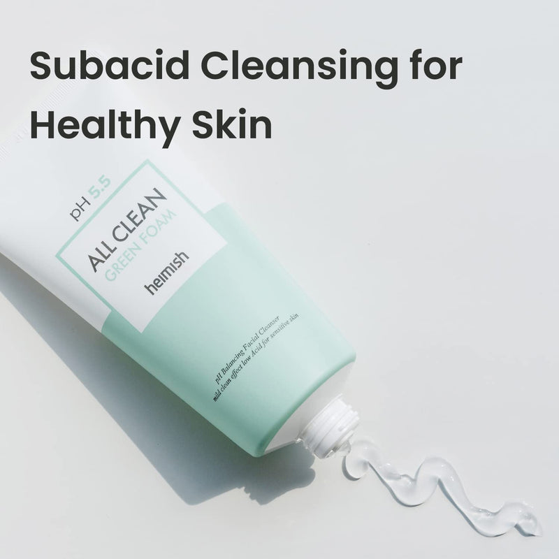 AsiaBeautyMall Heimish All Clean Green Foam Face Cleanser Light Gray
