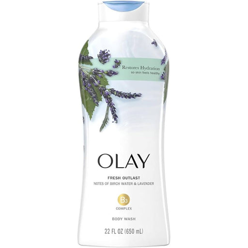 Olay Olay Body Wash Birch Water and Lavender 22 Oz Body Wash White Smoke