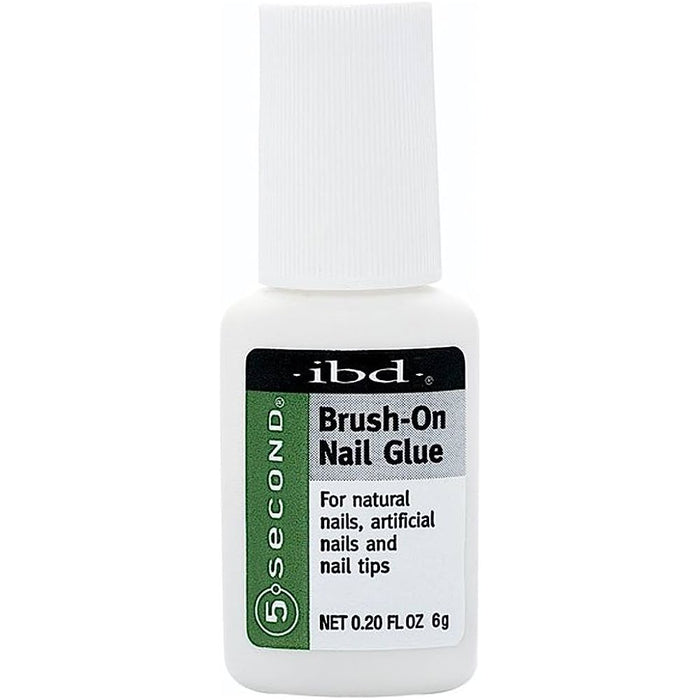 IBD 5 Second Brush On Nail Glue - 0.2 fl oz bottle