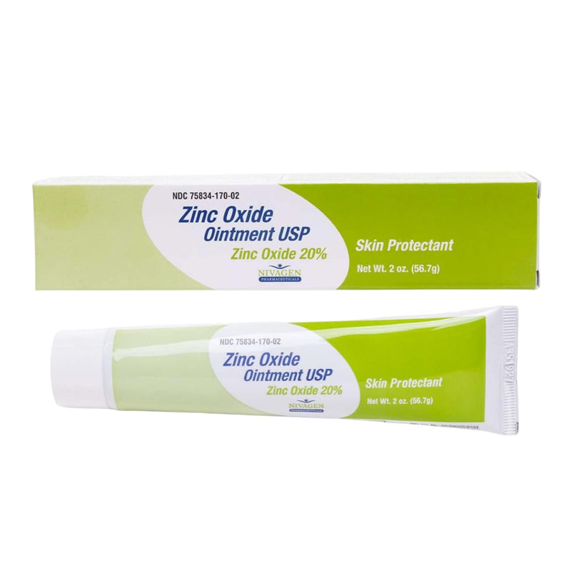 Nivagen Nivagen Zinc Oxide 20% Ointment Skin Protectant, 1 Oz Health Care