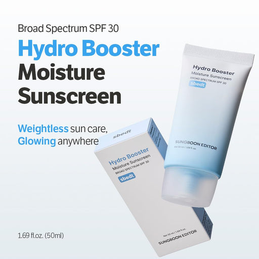 AsiaBeautyMall Sungboon Editor Hydro Booster Moisture Sunscreen Broad Spectrum SPF 30 Sunscreen White Smoke