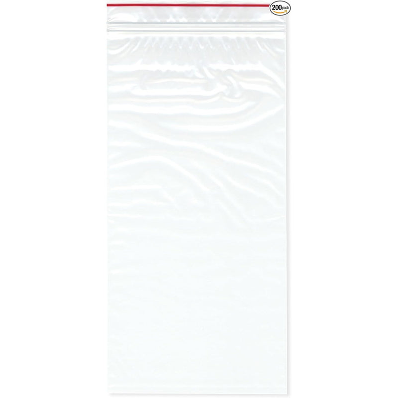 Minigrip Red Line Bag Zip Bg 2M 6X12N Clr 1000 Paper & Plastic Shopping Bags