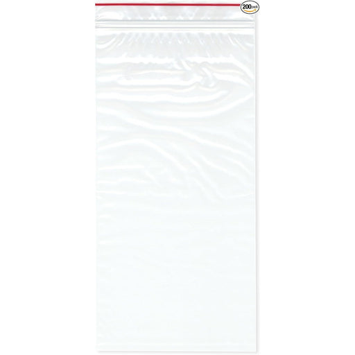 Minigrip Red Line Bag Zip Bg 2M 6X12N Clr 1000 Paper & Plastic Shopping Bags