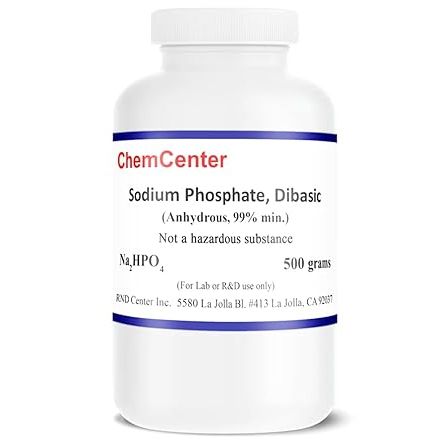 Sigma-Aldrich Sodium Phosphate Dibasic Anhydrous Powder, 500 Grams Science & Laboratory