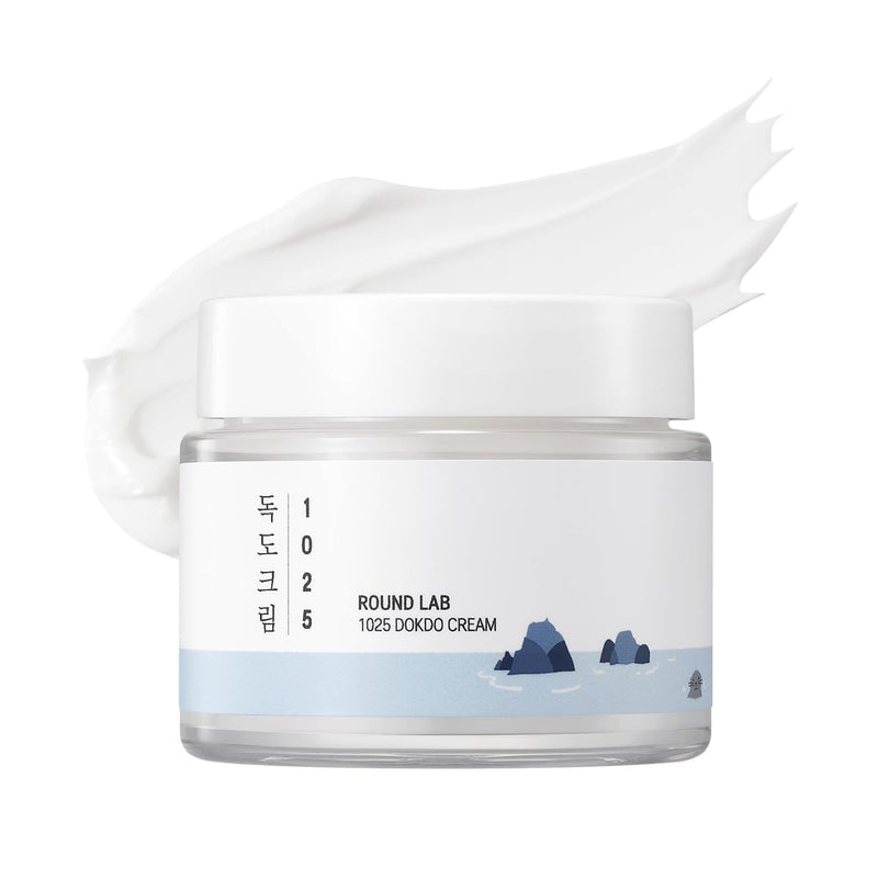 AsiaBeautyMall Round Lab 1025 Dokdo Cream Moisturizer White Smoke