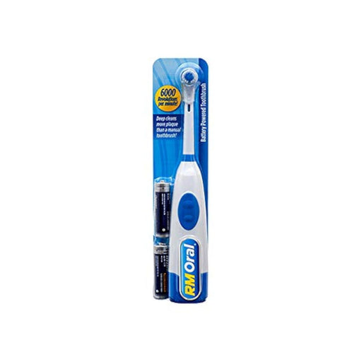 RM Oral RM Oral REVCare Duo: Battery Powered Soft Bristle Toothbrush - Blue Toothbrushes