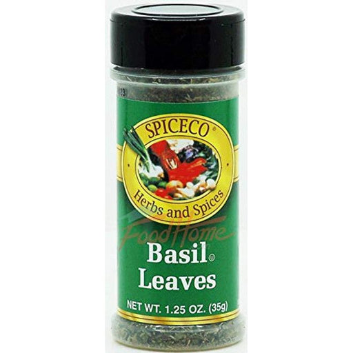 0 SpiceCo Basil Leaves 1.25-ounce Plastic Shaker Paint Shakers Black