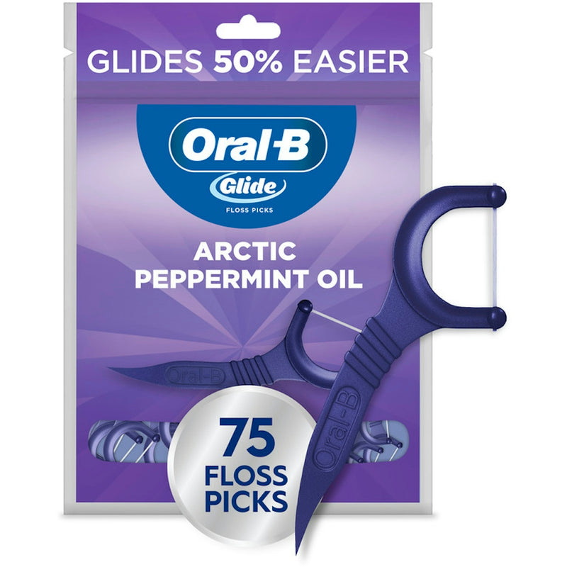 Oral-B Oral-B Glide Arctic Peppermint Oil Dental Floss Picks Mint Dental Floss