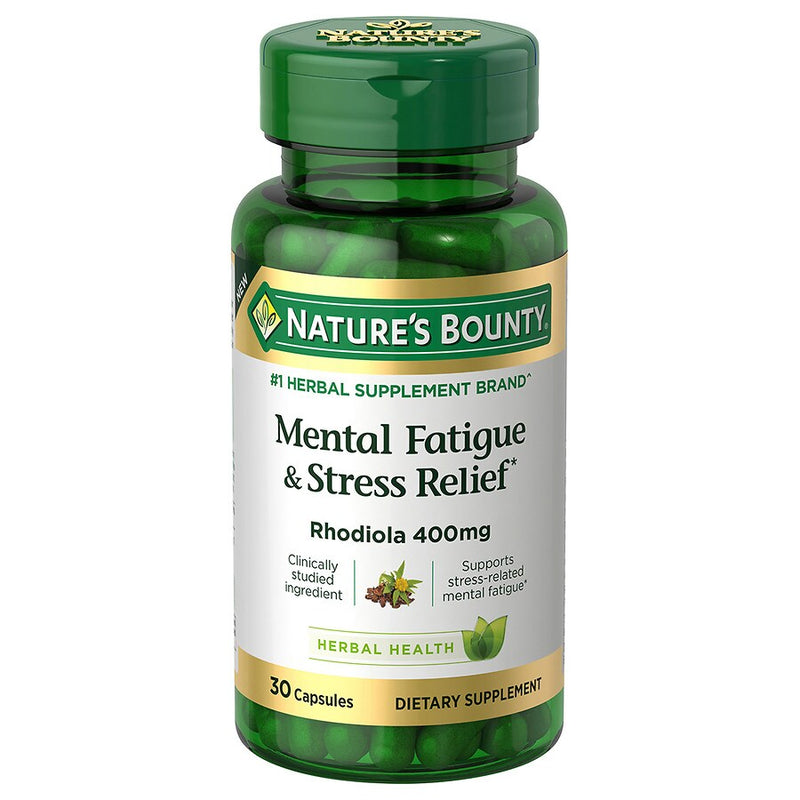 Nature's Bounty Nature's Bounty Rhodiola 400 Mg Mental Fatigue & Stress Relief 30 Capsules Personal Care