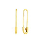 Bids.com 14k Yellow Gold Safety Pin Earrings Earrings