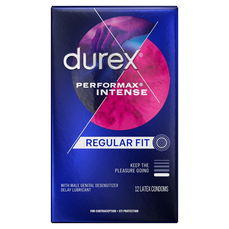 Durex Durex Performax Intense Ultra Fine Lubricated Latex Condoms Condoms Midnight Blue